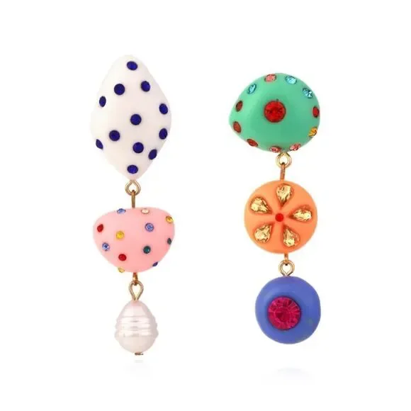 Geo dangle earrings N108 - Picture 2 of 7